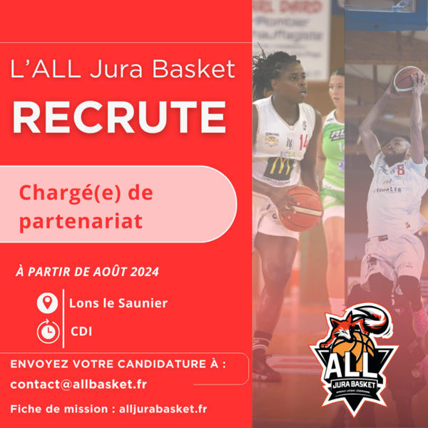 L'ALL Jura Basket Recrute !